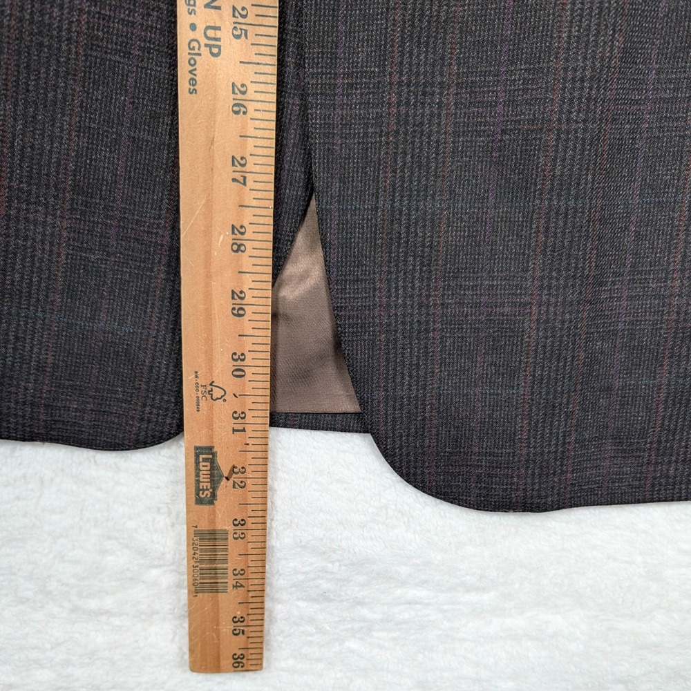 Vintage Polo University Club Ralph Lauren Blazer Mens 42R Glen Plaid Wool USA - Picture 6 of 11